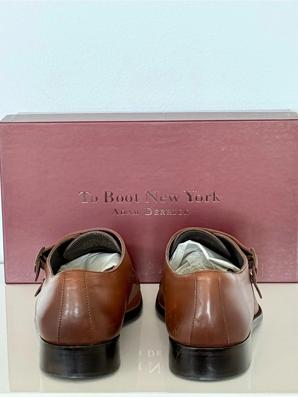 To Boot Whiskey Brown Double Monk Strap Oxfords
